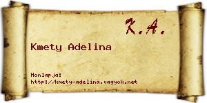 Kmety Adelina névjegykártya